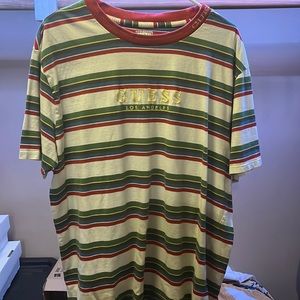 GUESS Striped T-Shirt Size Large